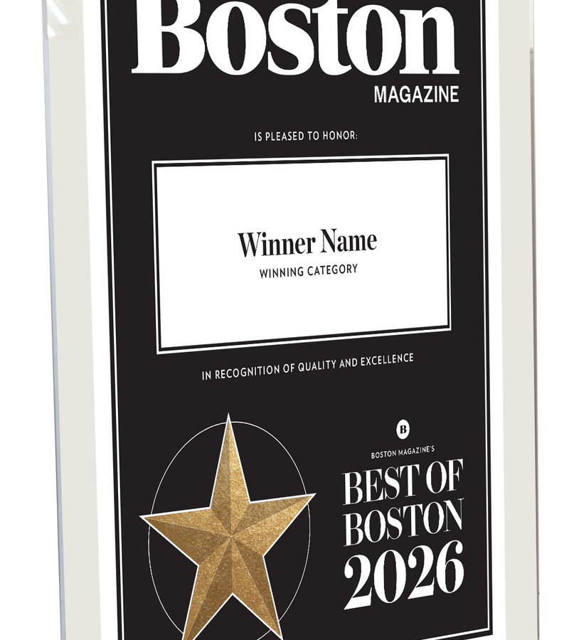 Best of Boston Magazine Award - Acrylic Standoff Plaque