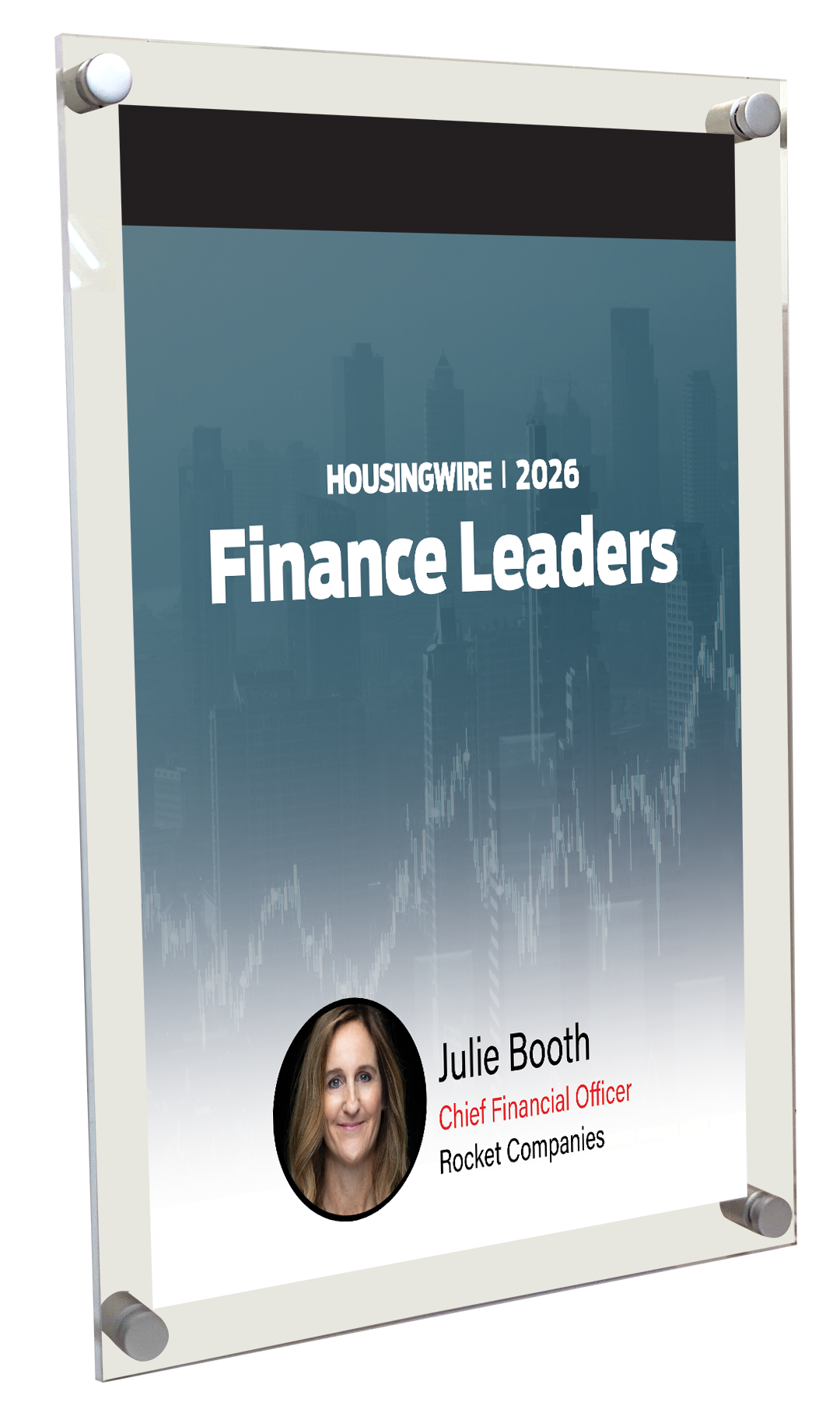 HousingWire Editorial Award Programs Plaque - Acrylic Standoff