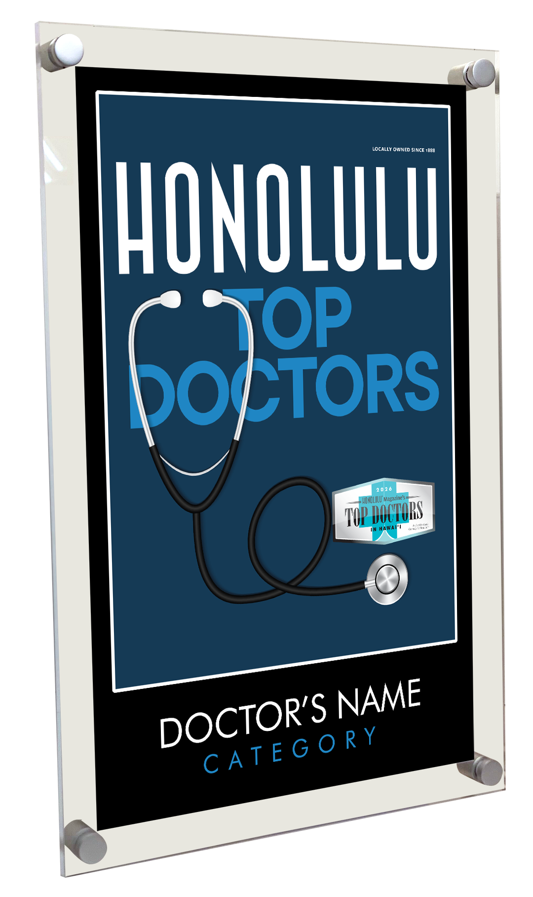 HONOLULU Magazine Top Doctors Acrylic Plaques