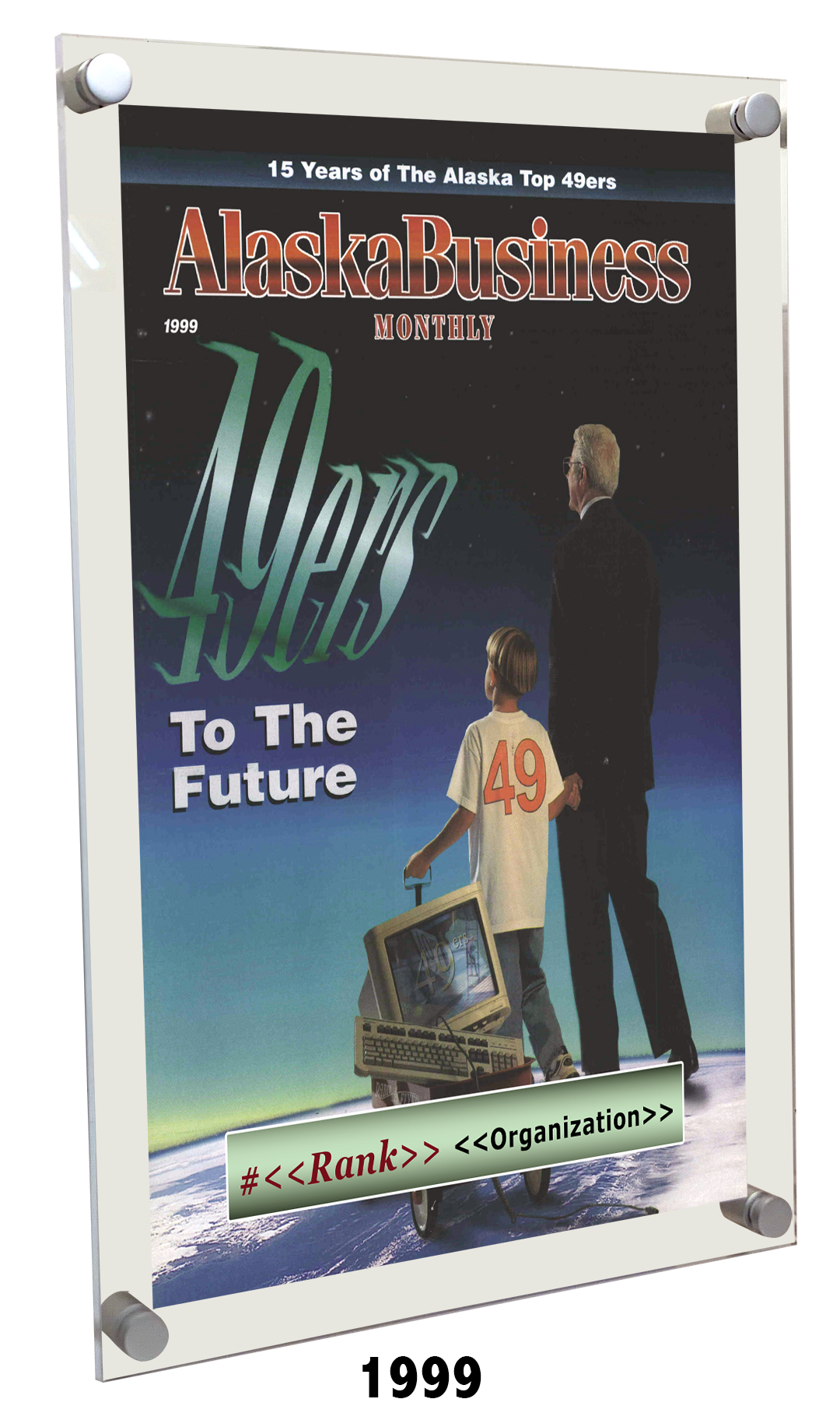 Commemorative Top 49ers Award Acrylic Plaque