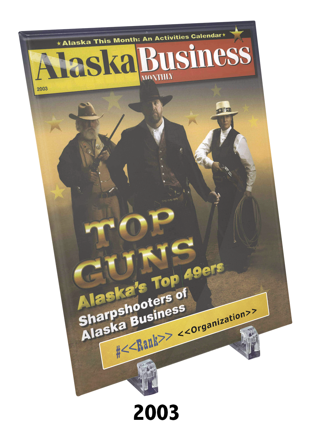 Commemorative Top 49ers Award Crystal Plaque