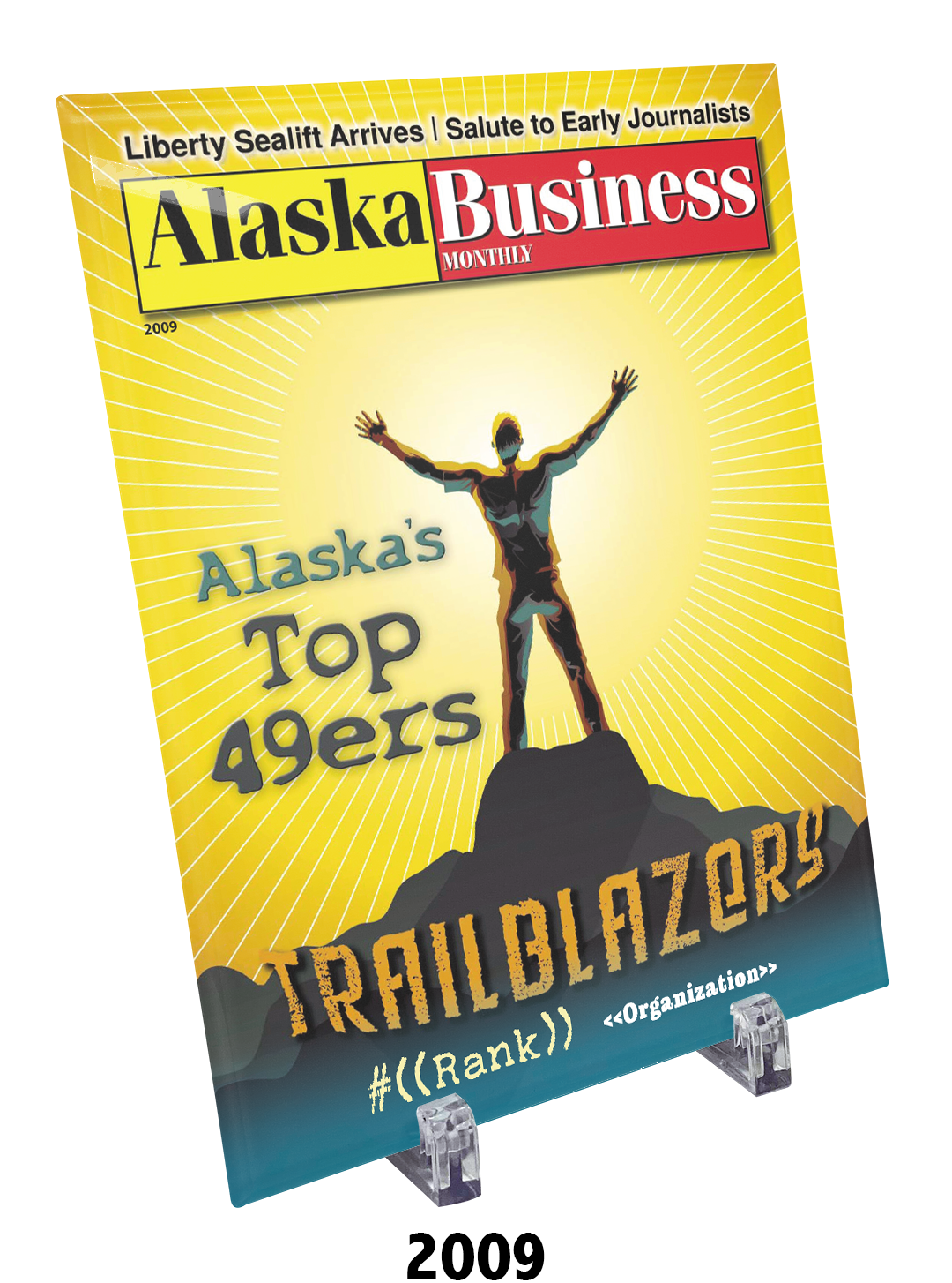 Commemorative Top 49ers Award Crystal Plaque