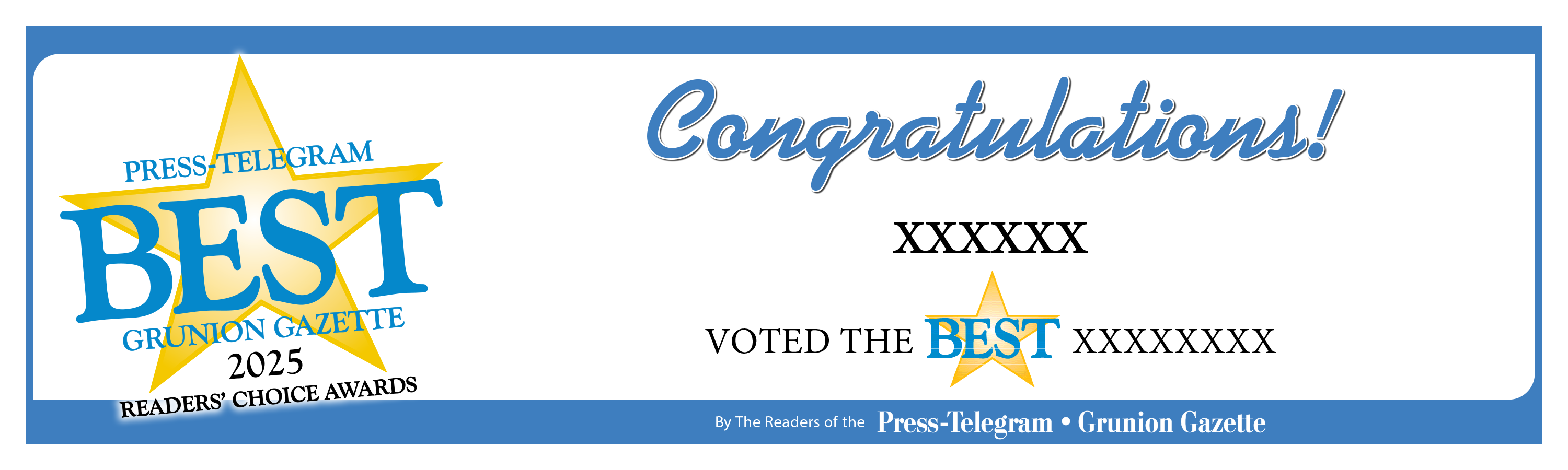 Press Telegram Best Of Award | Outdoor Banners