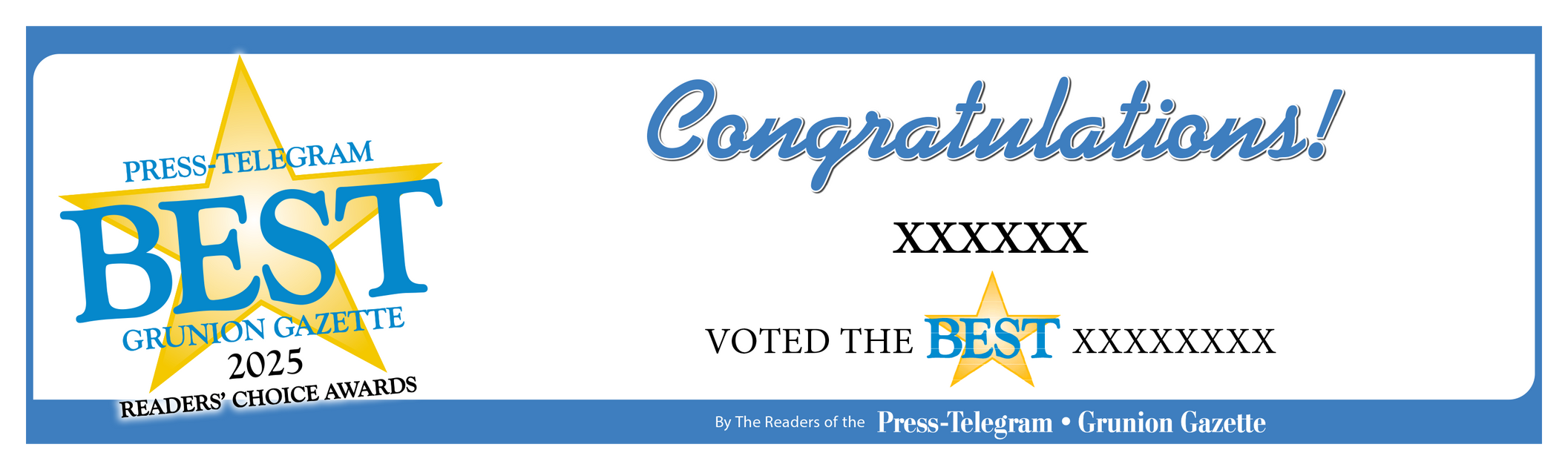Press Telegram Best Of Award | Outdoor Banners