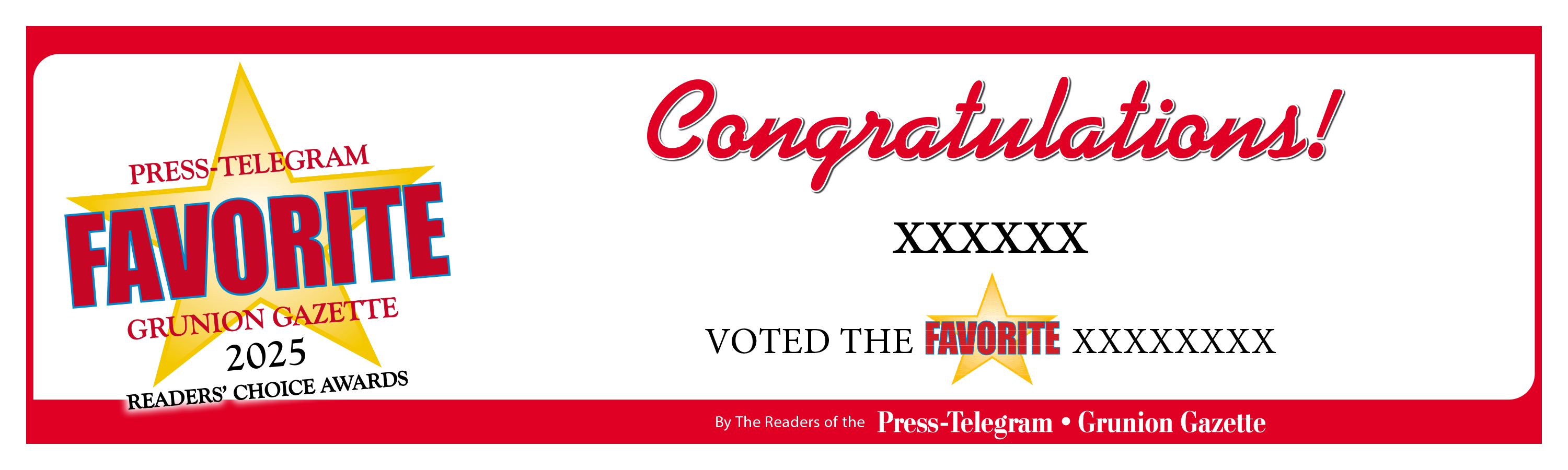 Press Telegram Best Of Award | Outdoor Banners
