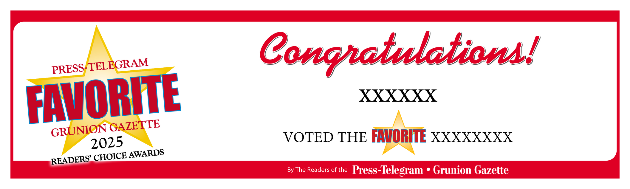 Press Telegram Best Of Award | Outdoor Banners