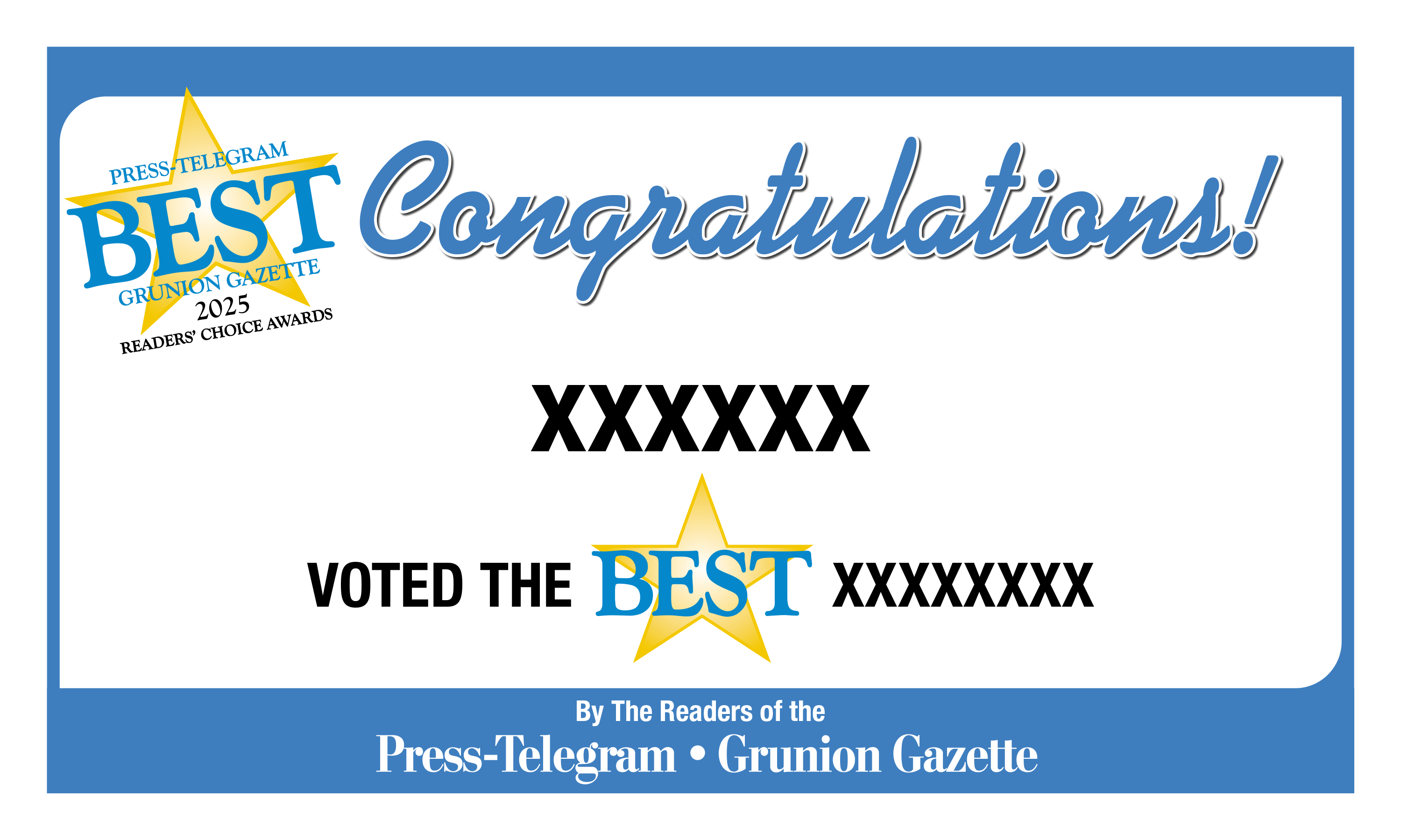 Press Telegram Best Of Award | Outdoor Banners