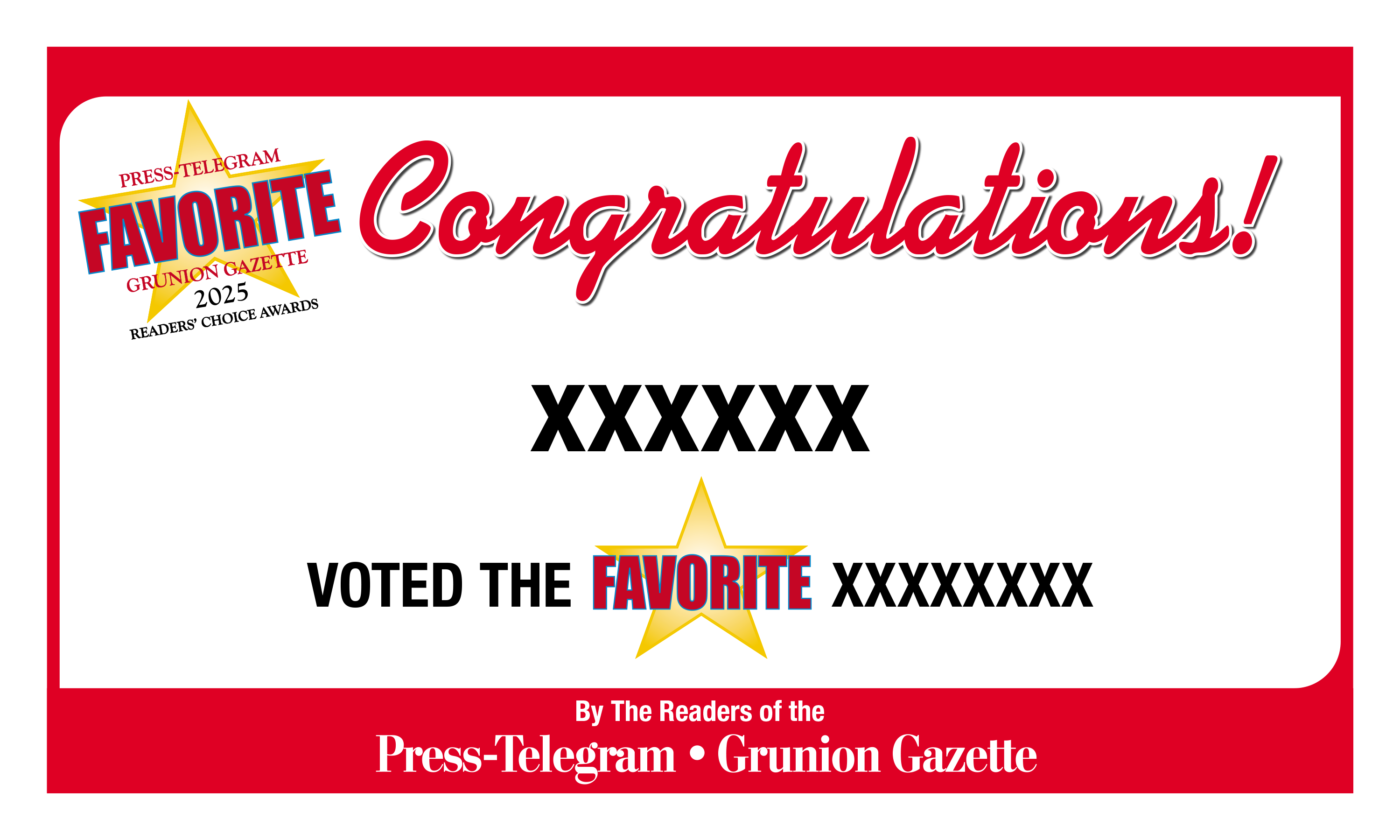 Press Telegram Best Of Award | Outdoor Banners
