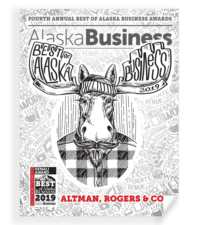 Commemorative Best of Alaska Business Window Cling