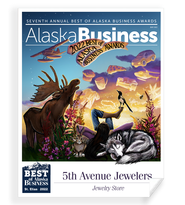Commemorative Best of Alaska Business Window Cling
