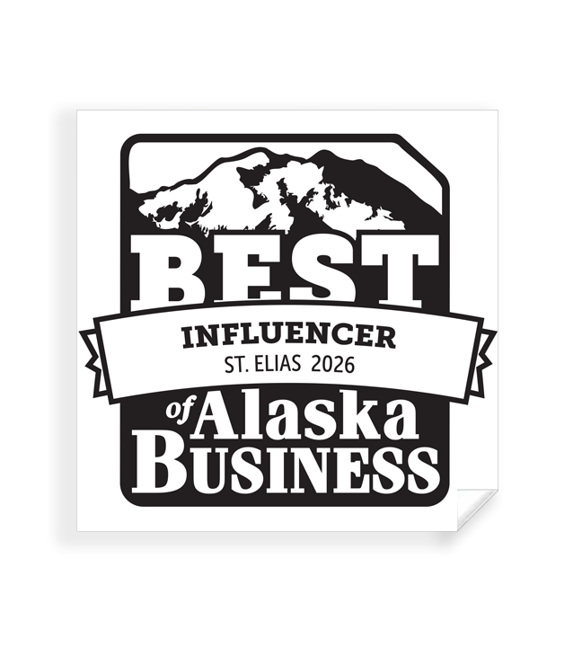 Commemorative Best of Alaska Business Window Cling