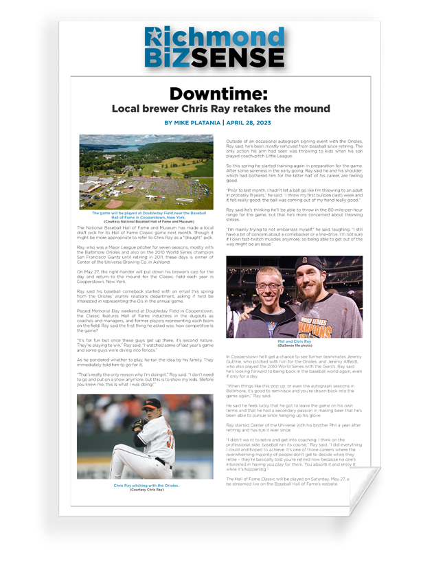 Richmond BizSense Article Reprint