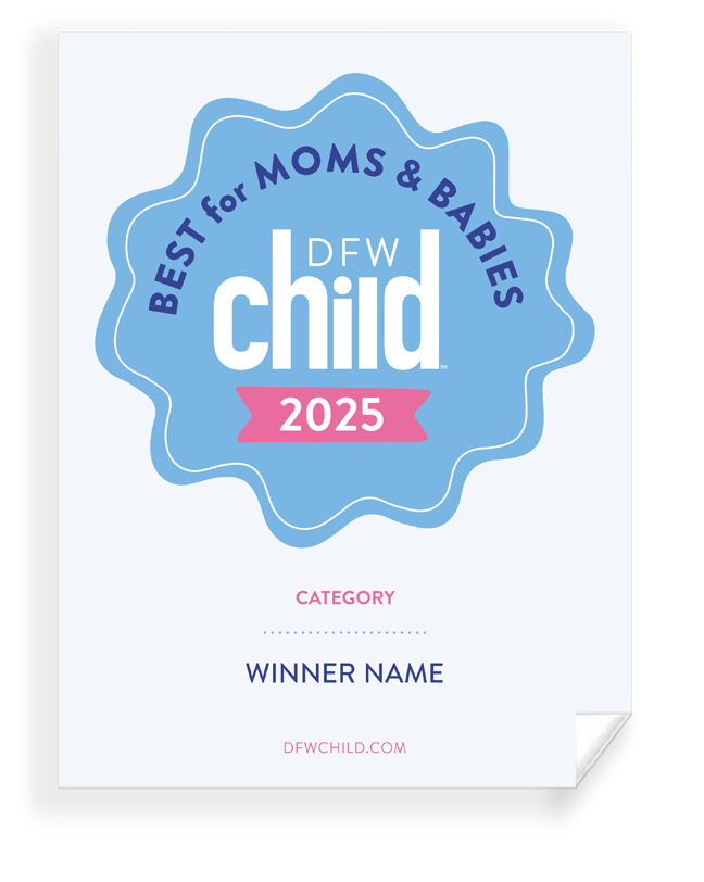DFW Child - Best for Moms and Babies Award - Archival Reprints