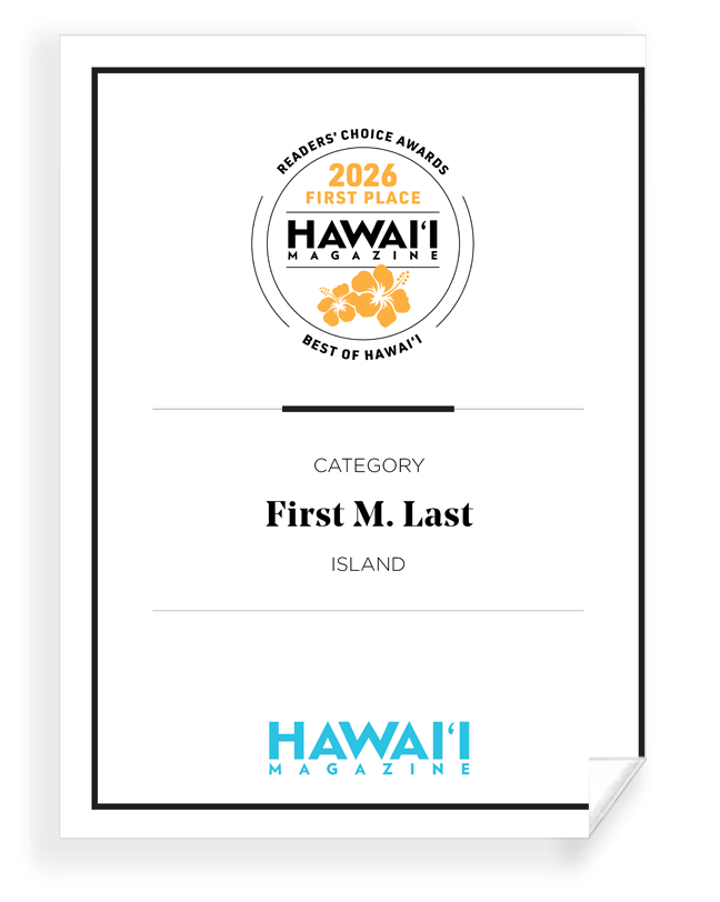 Hawaii Magazine: Reader's Choice Awards - Archival Reprint