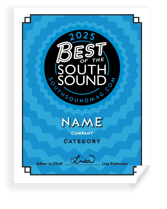 Best of South Sound Magazine Awards - Window Clings