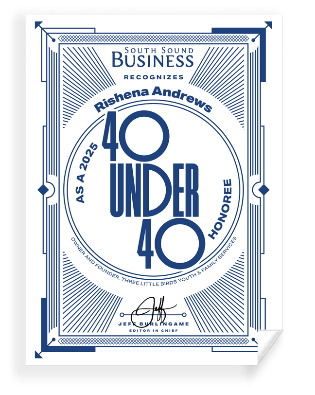 South Sound Business Magazine 40 Under 40 Awards - Window Clings
