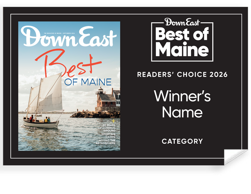 "Best of Maine" Award Window Cling