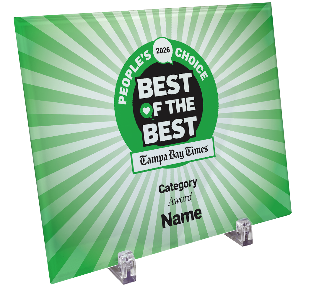 Best Of Tampa Bay Times - Crystal Glass