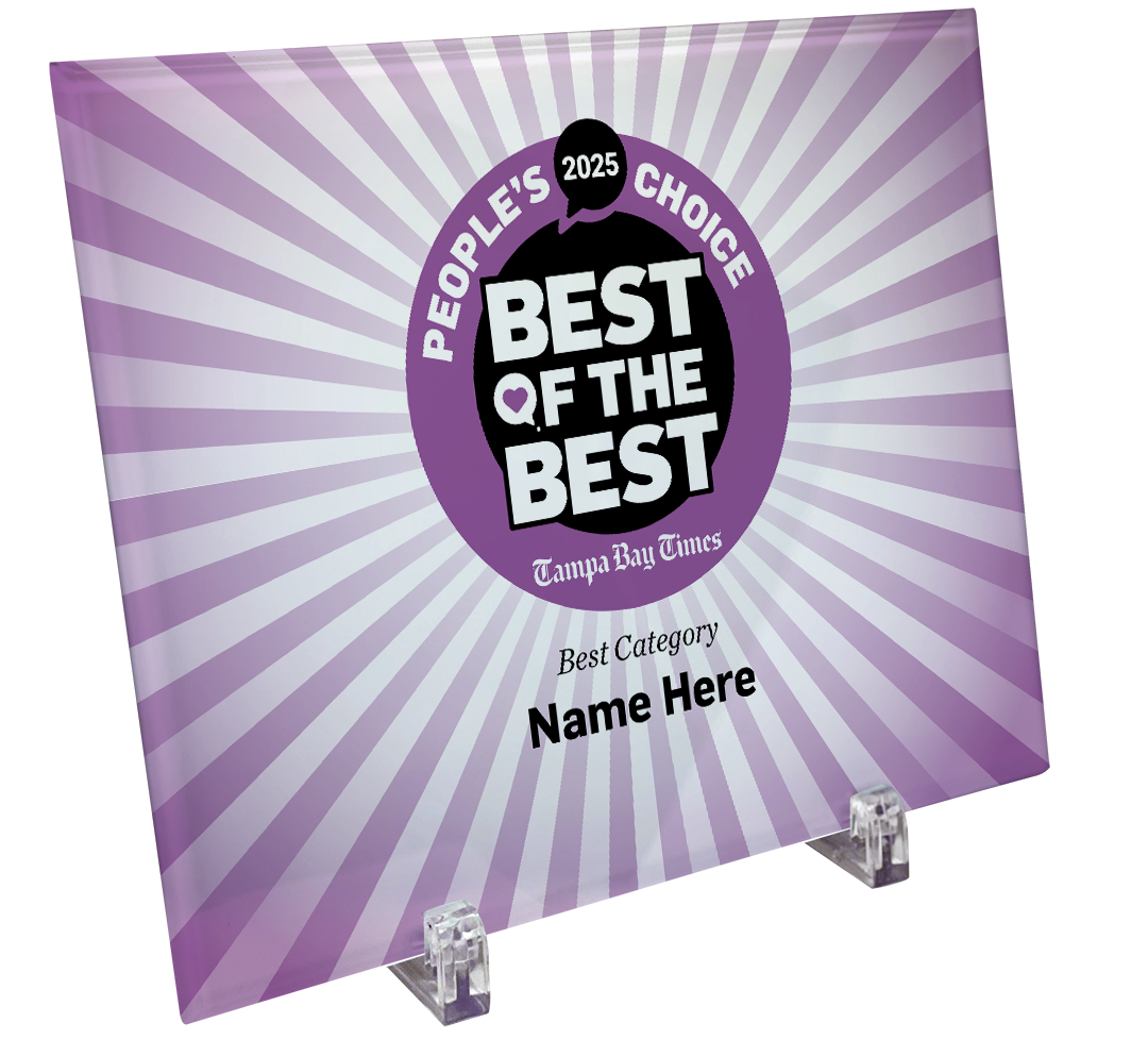 Best Of Tampa Bay Times - Crystal Glass