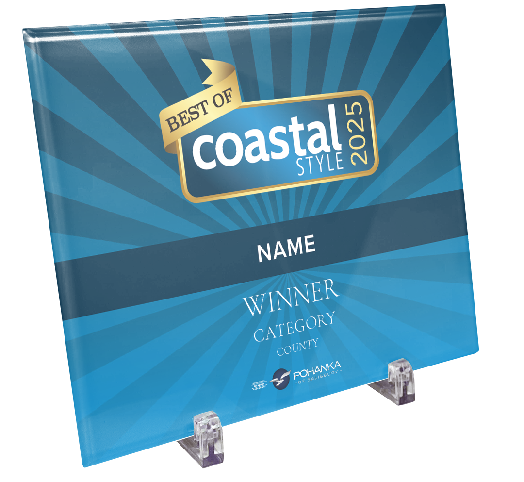 Best Of Coastal Style Award Glass