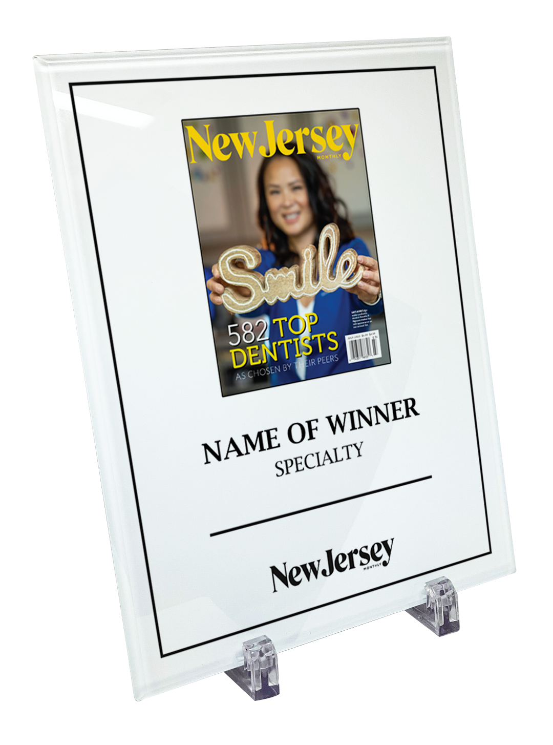 New Jersey Monthly - Jersey's Choice: Top Dentists - Crystal Plaque