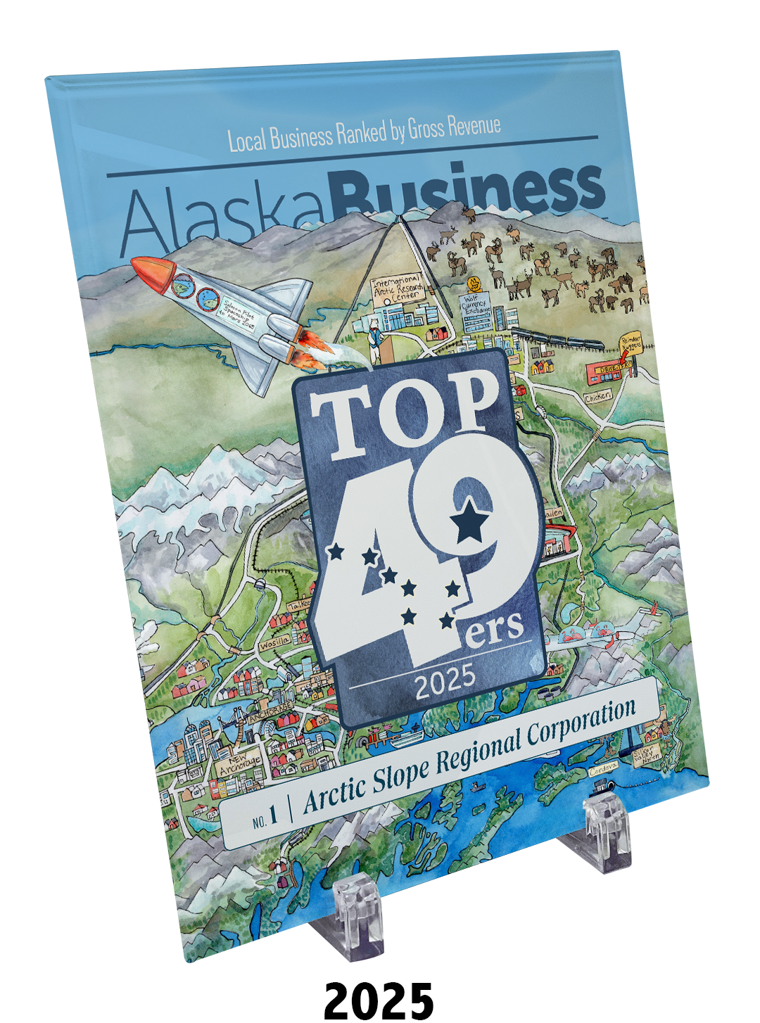 Commemorative Top 49ers Award Crystal Plaque