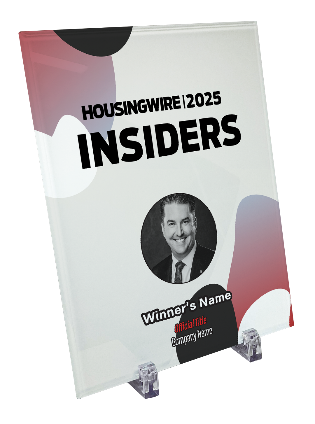 HousingWire Editorial Award Programs Plaque - Glass