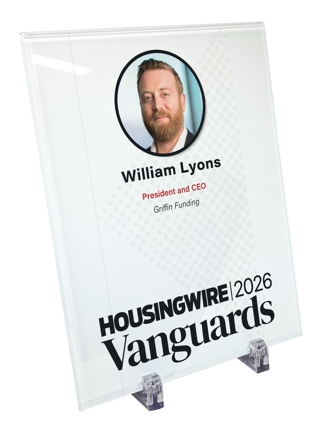 HousingWire Editorial Award Programs Plaque - Glass