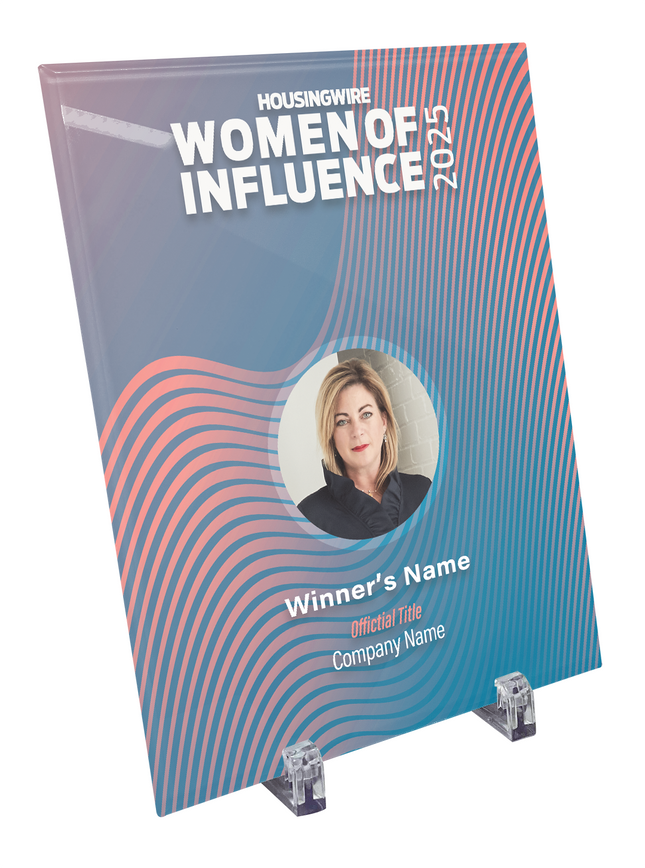 HousingWire Editorial Award Programs Plaque - Glass