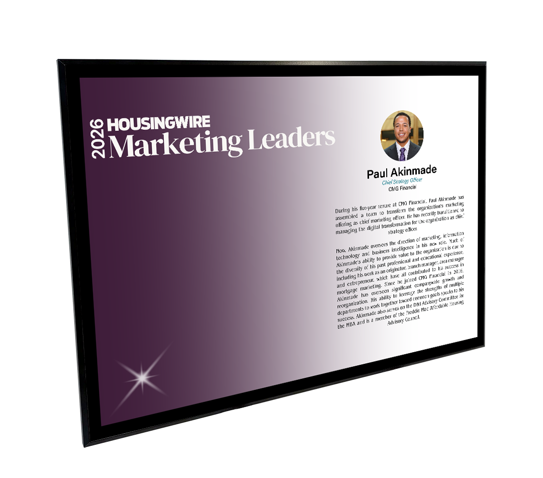HousingWire Editorial Award Programs Profile Spread Plaques
