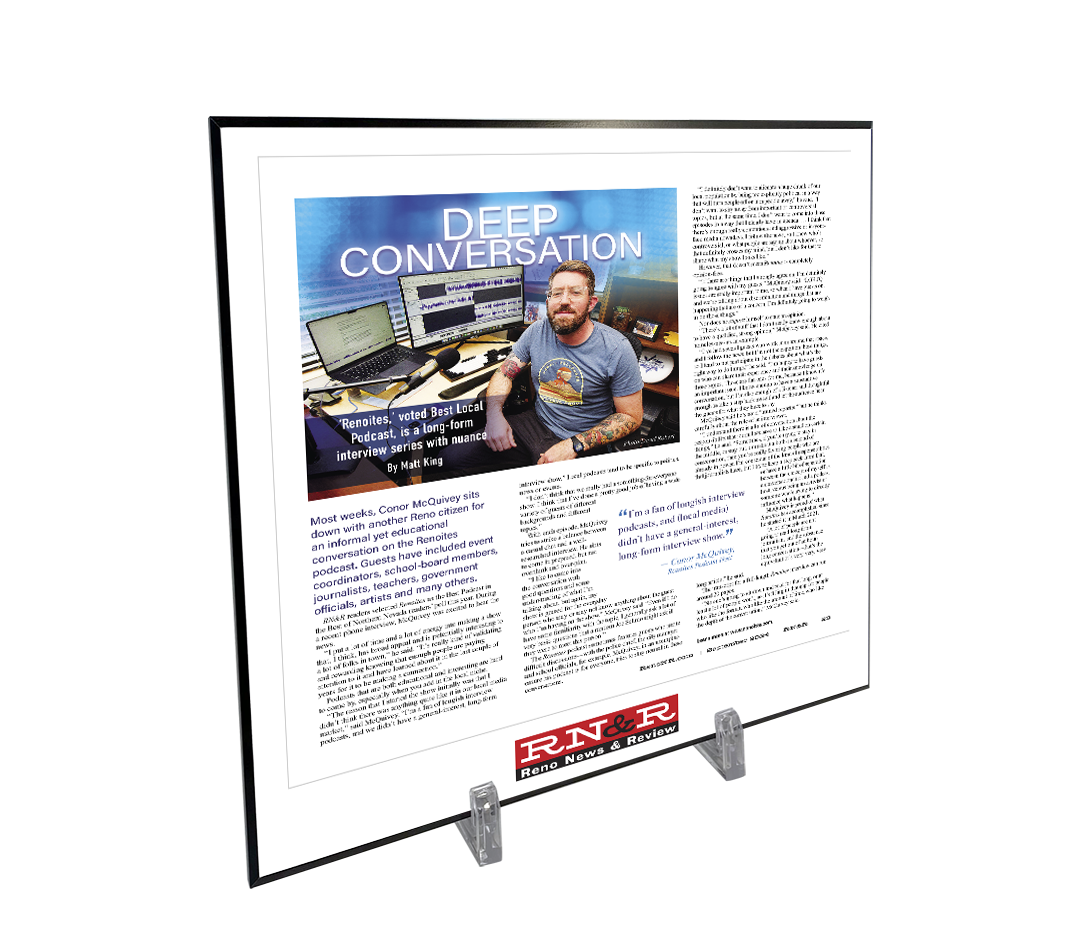 Reno News & Review Articles - Wooden Plaques