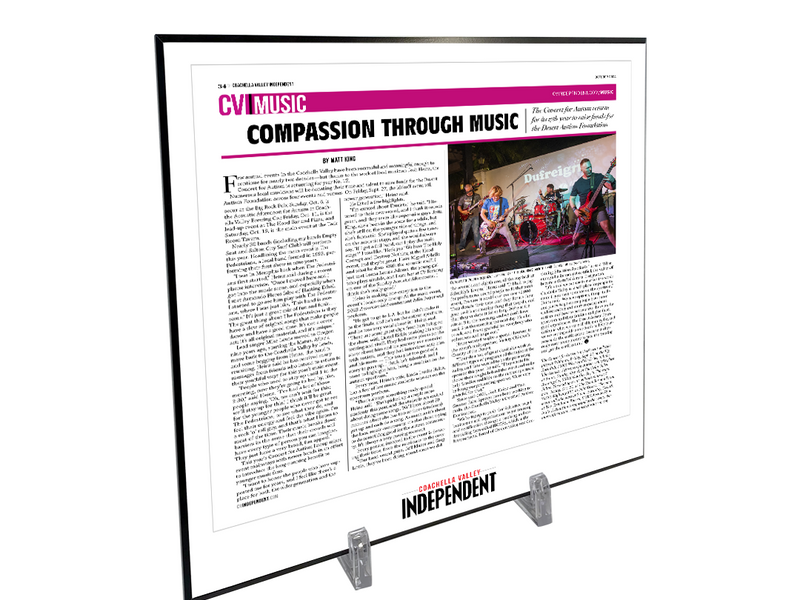 Coachella Valley Independent Articles - Wooden Plaques