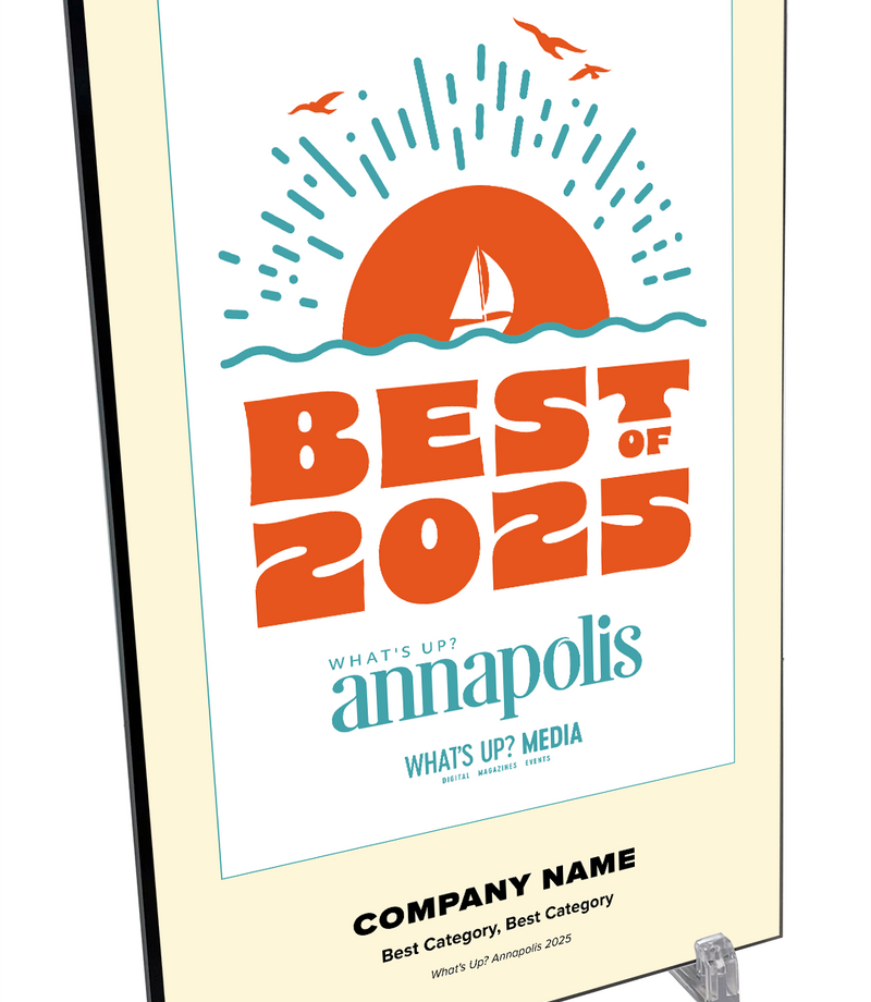 What's Up? Magazine "Best of Annapolis" Award Plaque