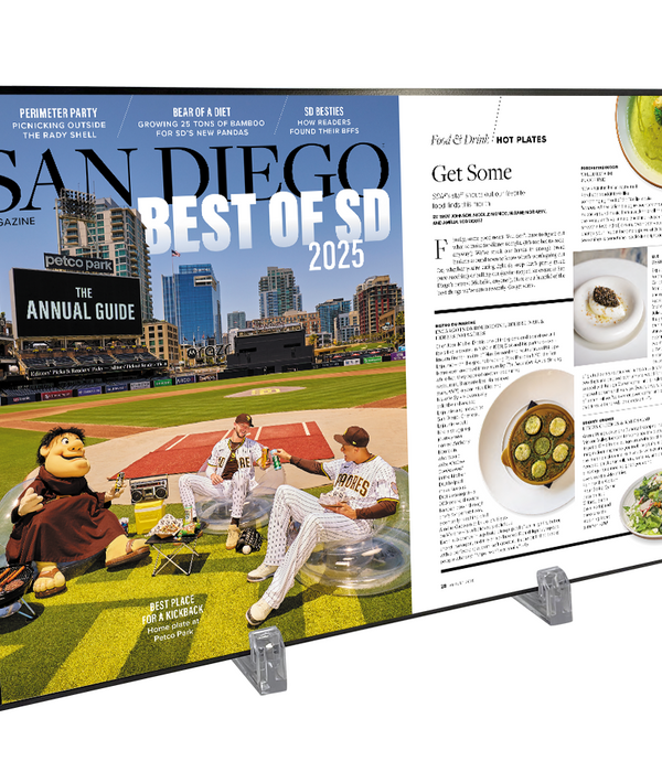 San Diego Magazine "Best of San Diego" Article Spread Plaque