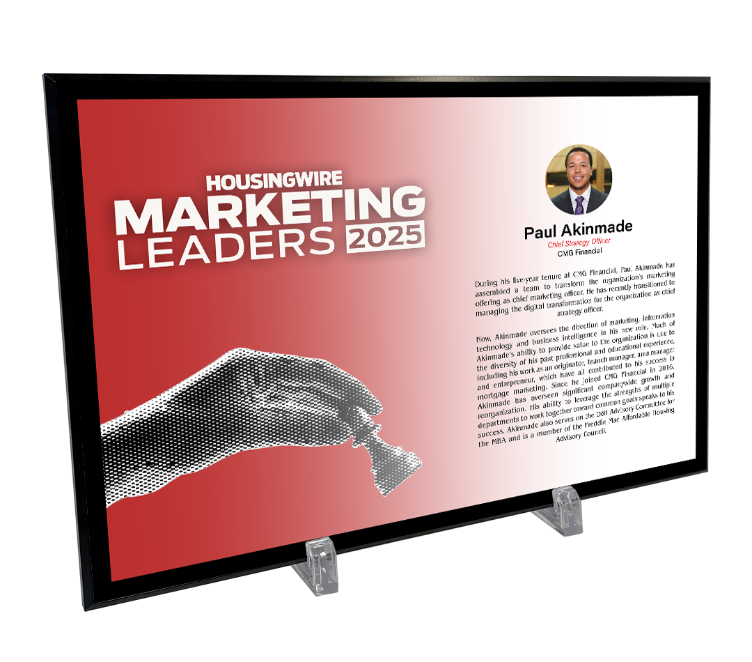 HousingWire Editorial Award Programs Profile Spread Plaques