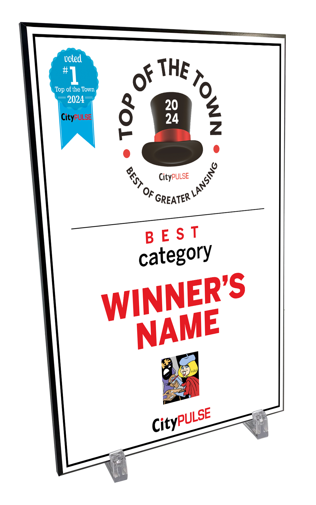 City Pulse: Top of the Town Awards - Plaques