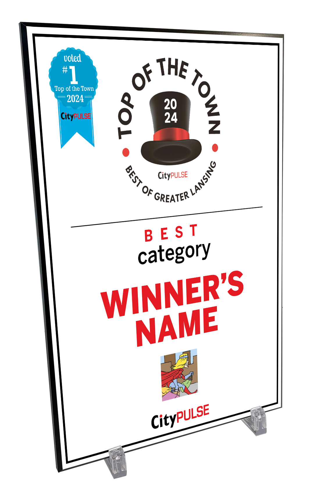 City Pulse: Top of the Town Awards - Plaques