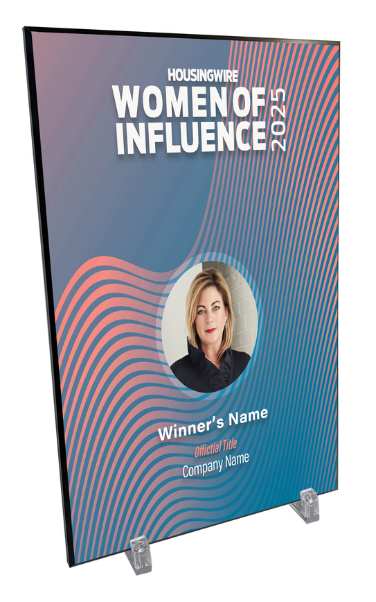 HousingWire Editorial Award Programs Plaque