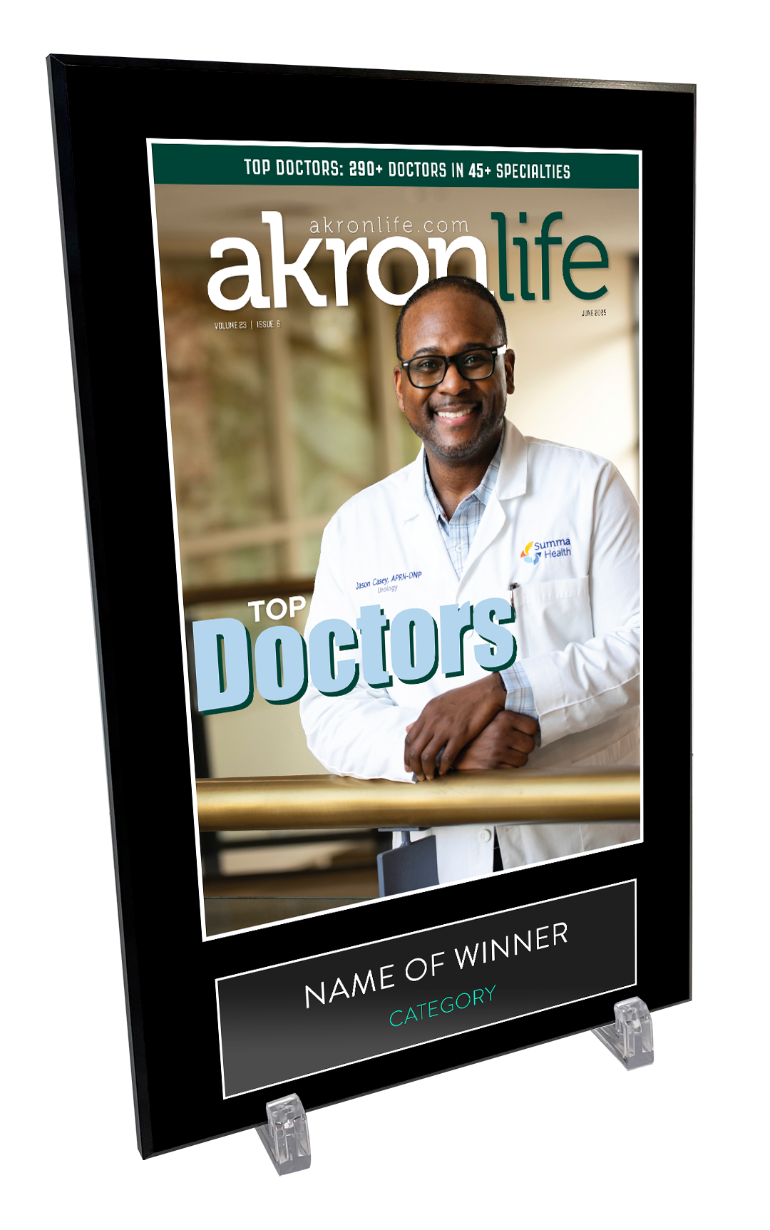 Akron Life Top Doctors Plaques