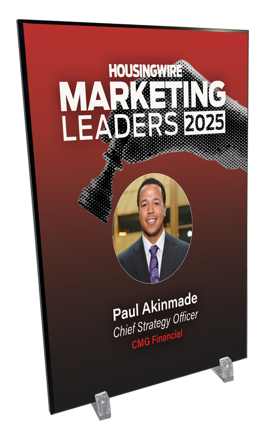 HousingWire Editorial Award Programs Plaque