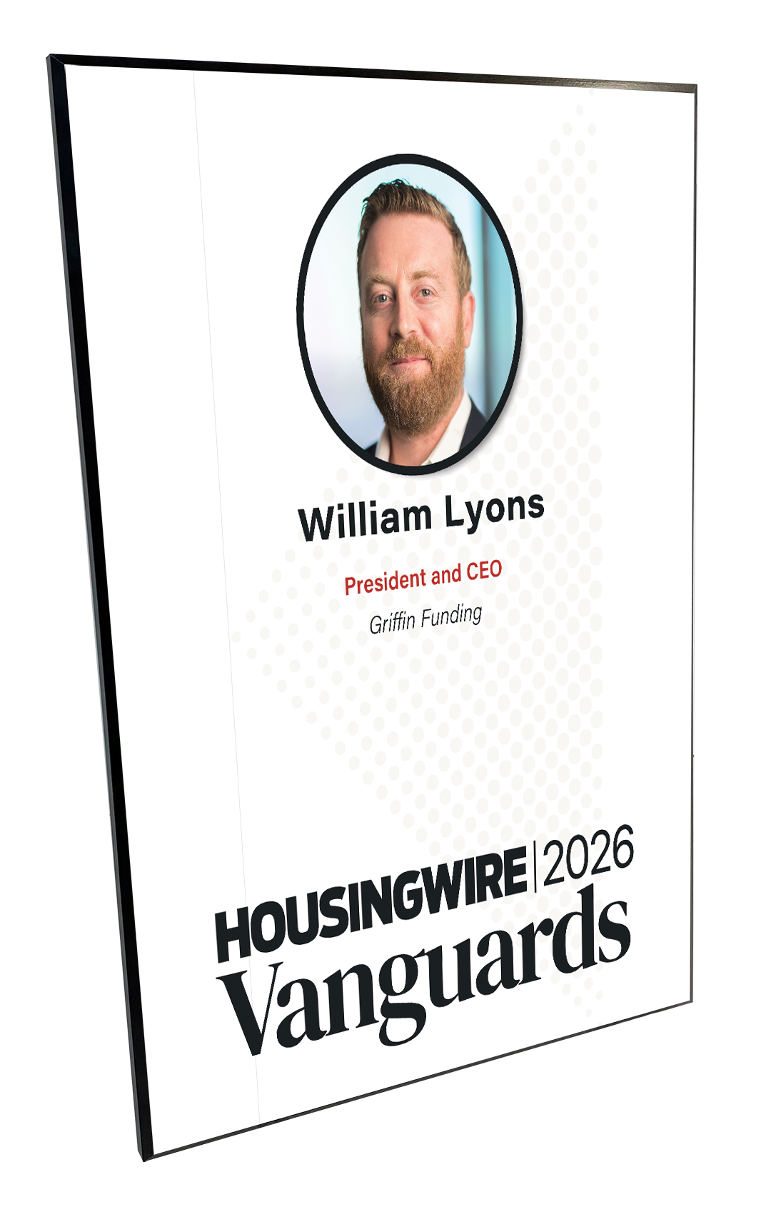 HousingWire Editorial Award Programs Plaque