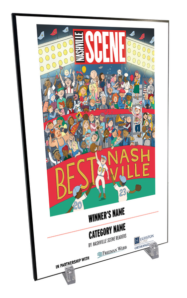 "Best of Nashville" Award Plaque