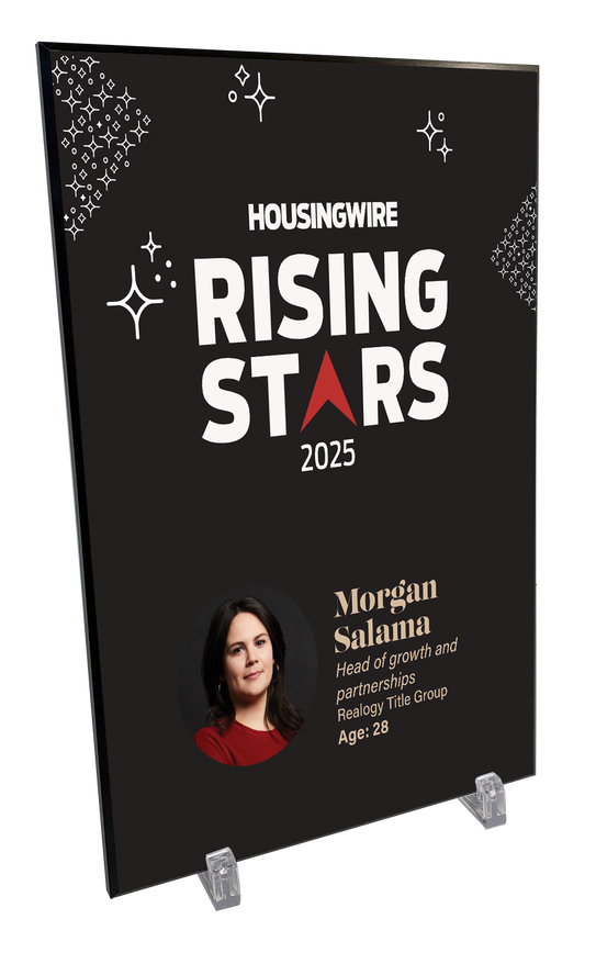 HousingWire Editorial Award Programs Plaque