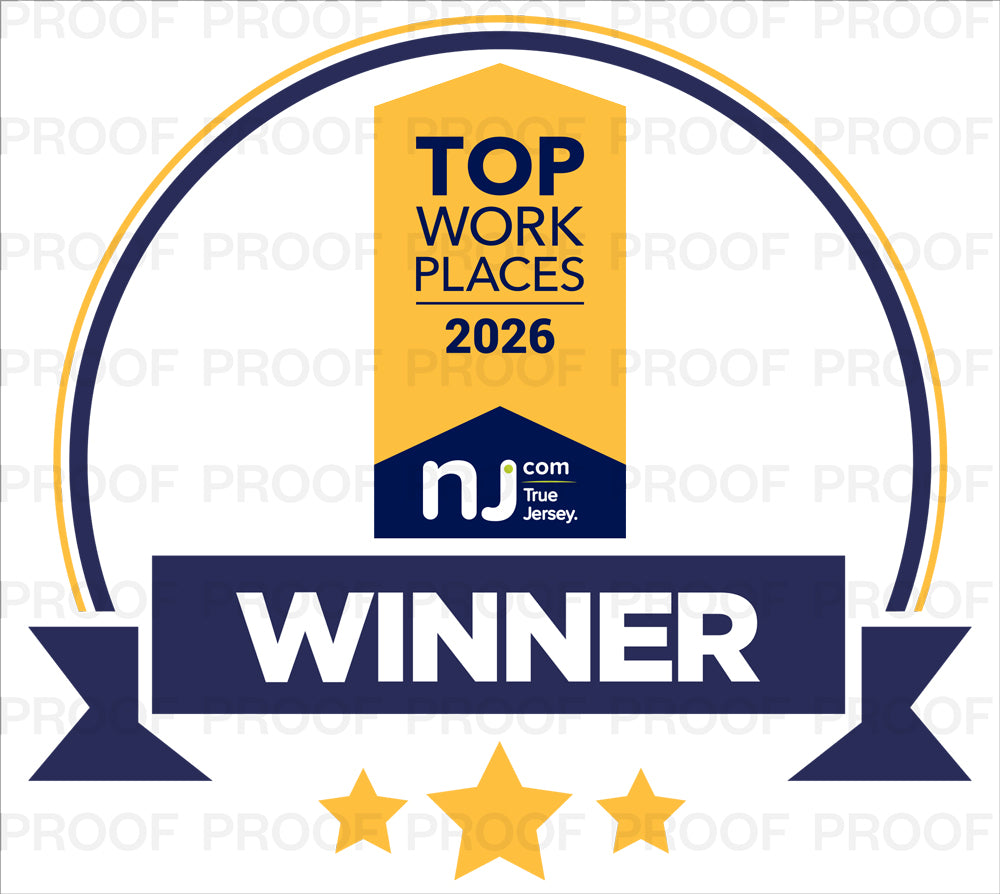 NJ.com and Jersey's Best Top Workplace Award | Window Decal