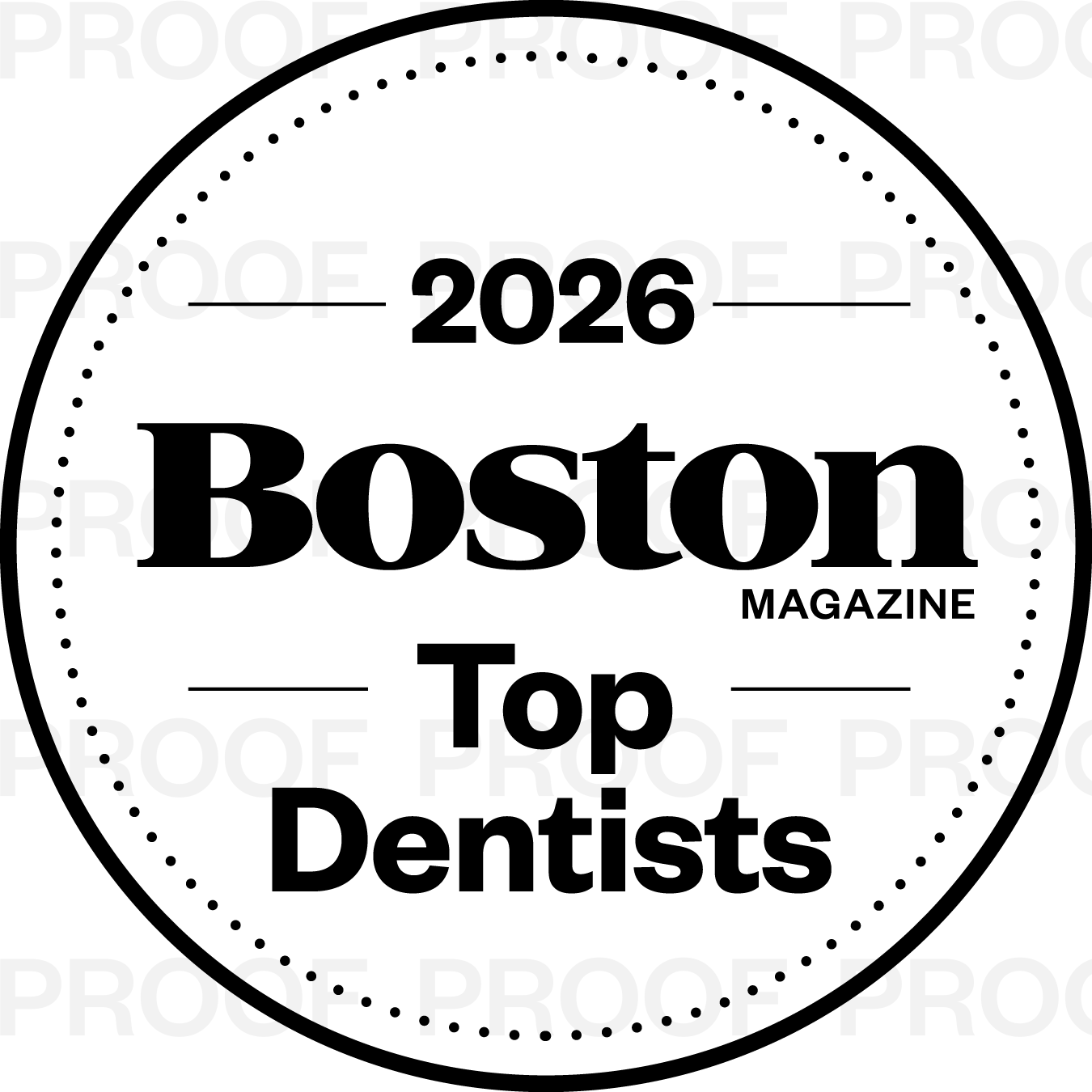 Boston Magazine Top Dentist — Digital Badge & Logo Package