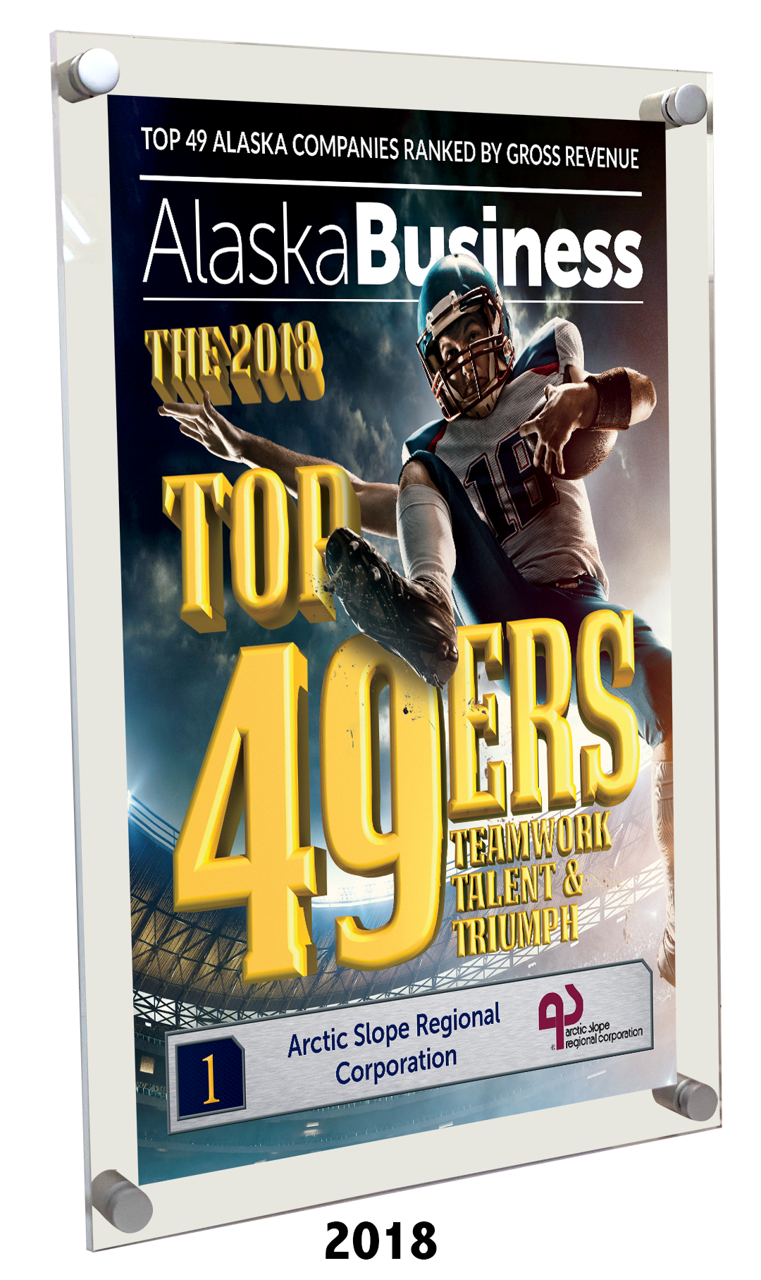 Commemorative Top 49ers Award Acrylic Plaque