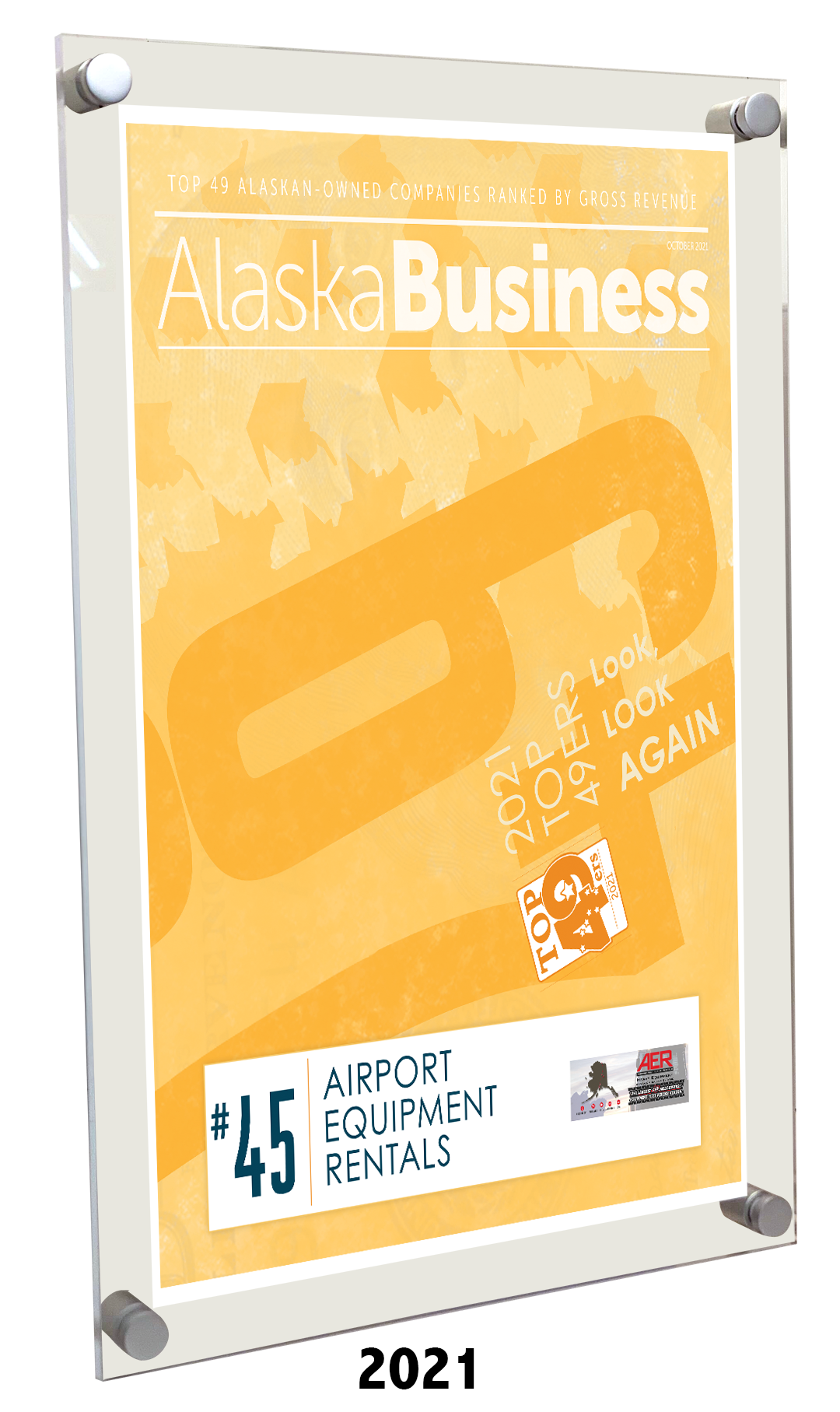 Commemorative Top 49ers Award Acrylic Plaque