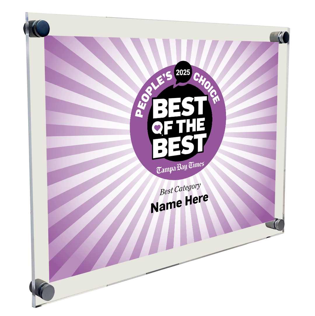 Best Of Tampa Bay Times - Acrylic Standoff Plaque