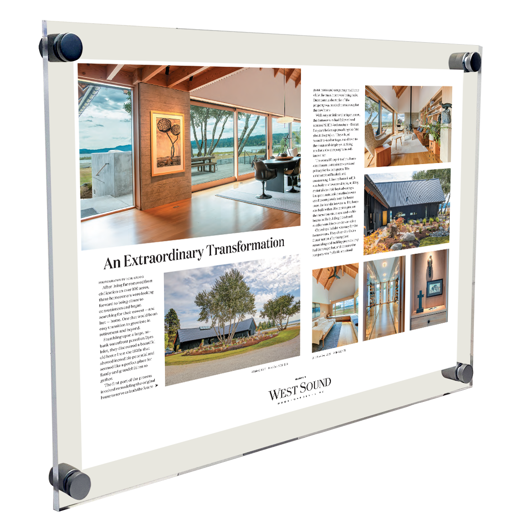 West Sound Magazine Article & Cover Acrylic Plaques