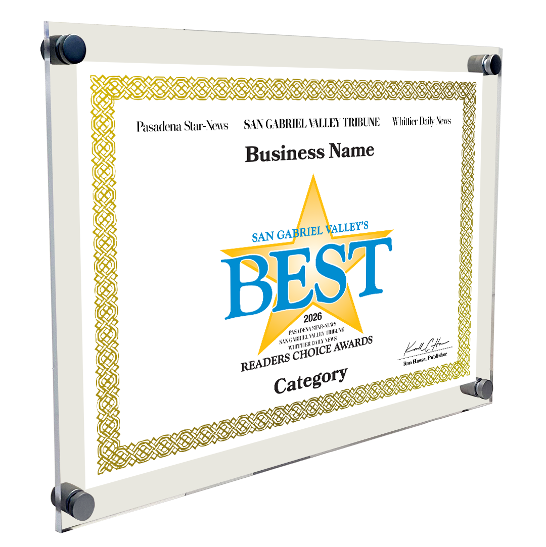 SGVN Best Of and Readers Choice Certificate - 10